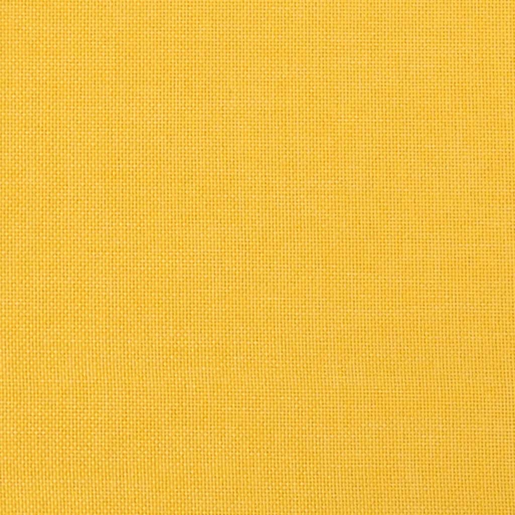pouf poggiapiedi,pouf contenitore rotondo,Poggiapiedi Giallo Senape 45x29,5x35 cm in TessutoGeeignet für Wohnzimmer, Schlafzimmer, Bad