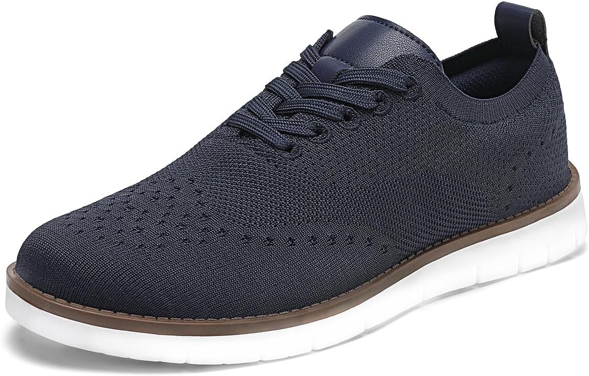 KESCOO Men's Casual Dress Shoes Comfortable Oxfords Fashion Business Footwear Mesh Walking Sneakers