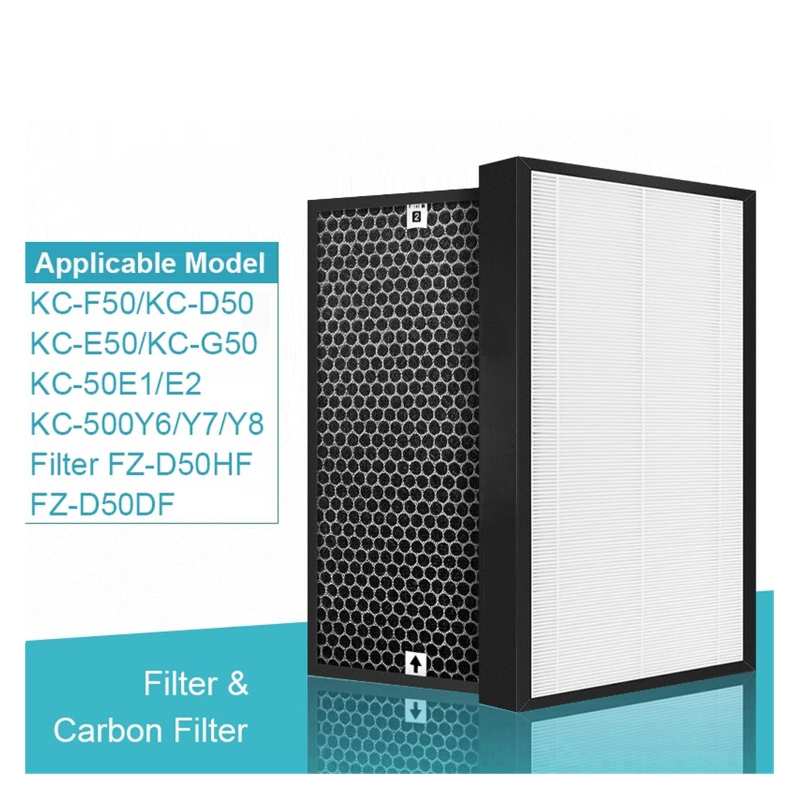 Filtry Do Oczyszczacza Powietrza FZ-D50HF FZ-D50DF KC-F50 KC-D50 KC-E50 KC-G50 KC-50E1/E2 KC-500Y6/Y7/Y8, Filtry Zamienne