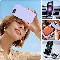 Vista 488 de Miracase Funda diseñada para iPhone 13 Pro Max con protector de pantalla, [forro de microfibra suave antiarañazos], funda protectora de silicona