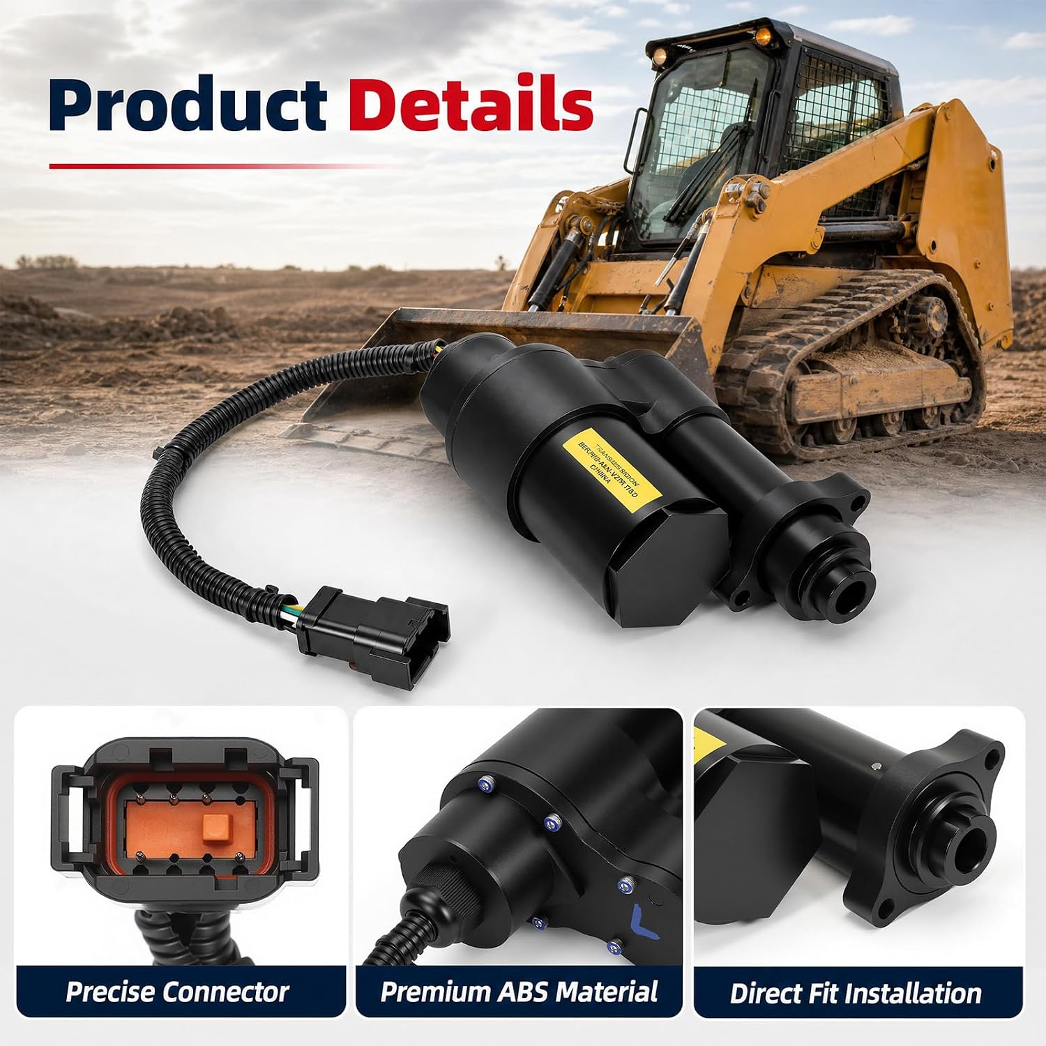 7101672 Control Valve Actuator Compatible with Bobcat Skid Steer & All-Wheel Steer & Track Loaders 753 873 883 963 A220 A300 A770 S100 S130 S185 S205 S220 S250 S300 Replace# 710-1672