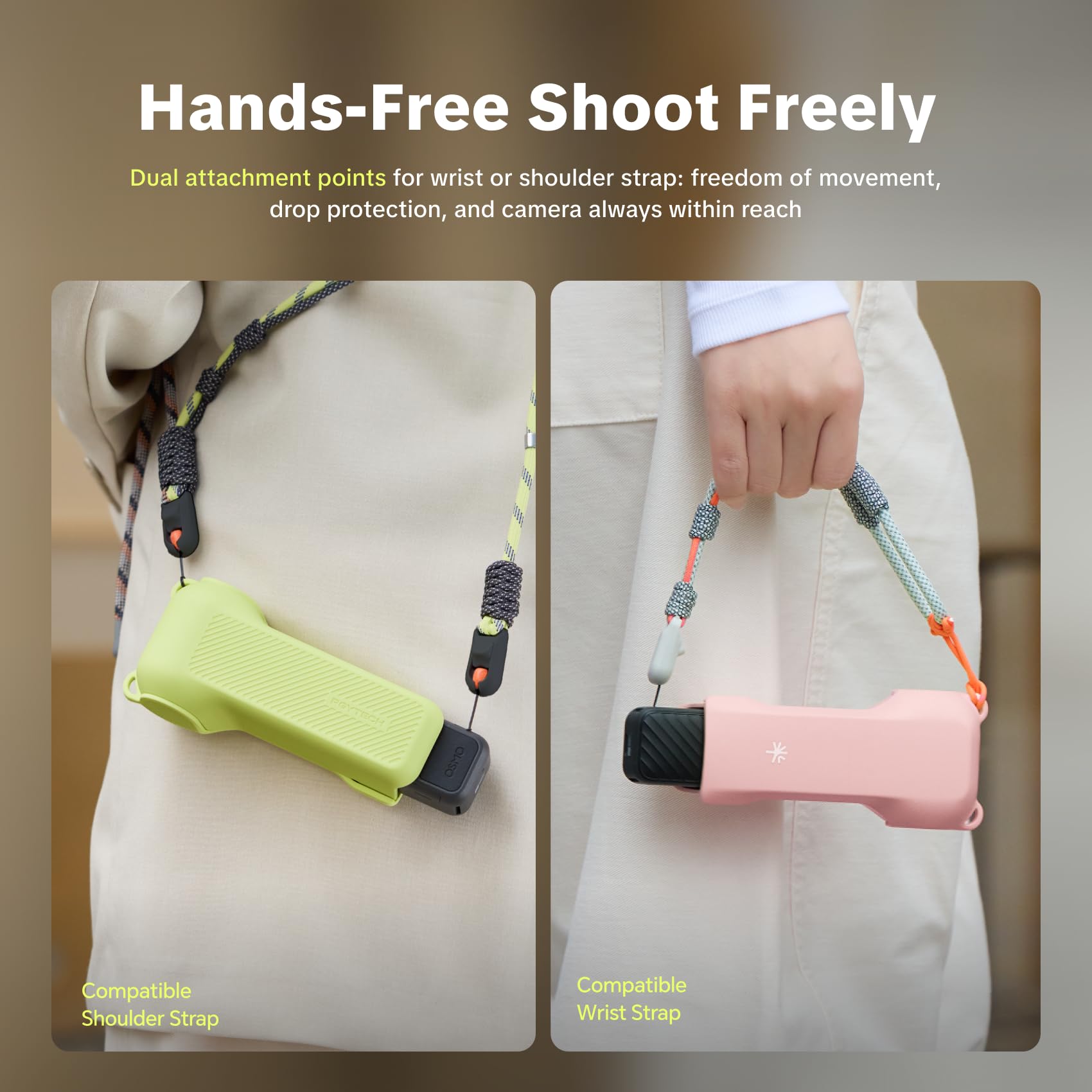PGYTECH Etui Ochronne do DJI Osmo Pocket 3/Pocket 4/Xtra Muse, Czarny | Pełna Obudowa Ochronna Osłona Gimbala ze Gniazdami na Karty MicroSD i Filtry, Akcesoria do Kamer