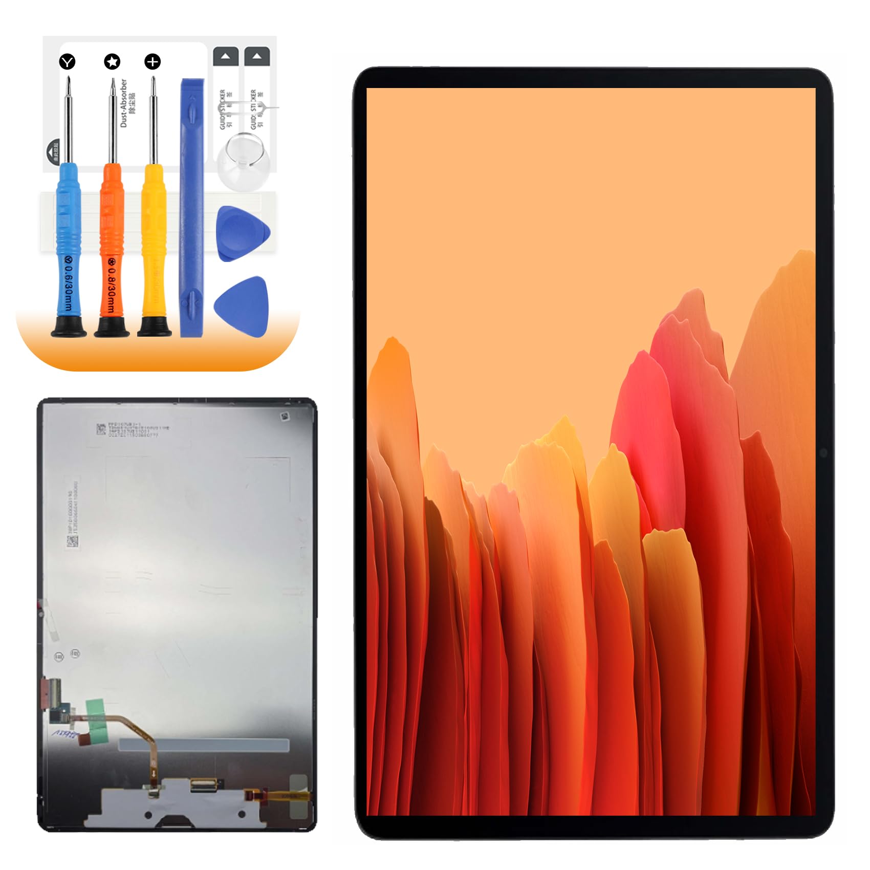 for Samsung Galaxy Tab S10 FE Plus Screen Replacement for Galaxy Tab S10 FE Plus LCD Display SM-X620, SM-X626, SM-X626B LCD Digitizer Assembly Screen Touch Assembly Repair Parts