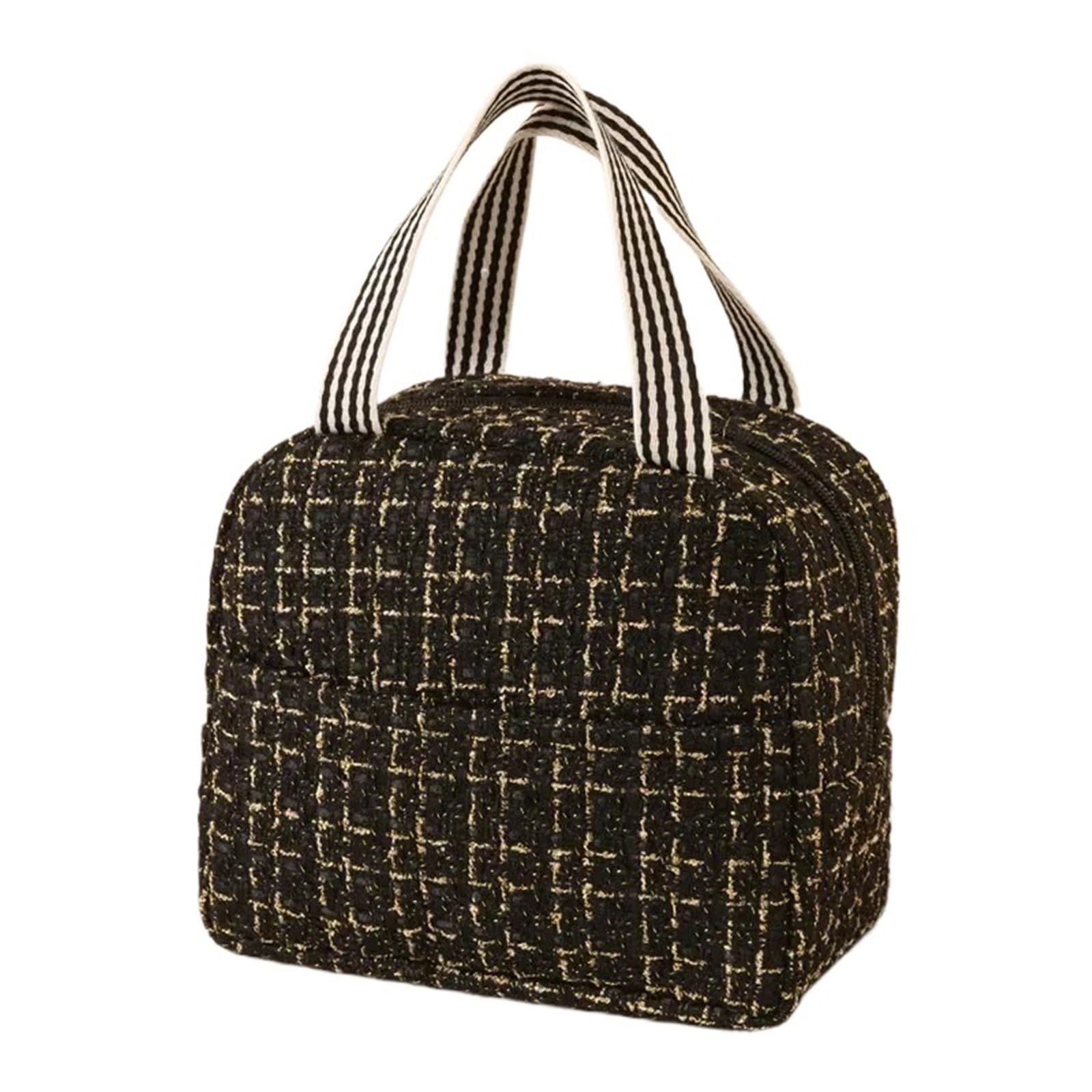 Borsa termica alla moda per uomo e donna, borsa termica per il pranzo, borsa termica per picnic, borsa termica per picnic, borsa termica (nero)
