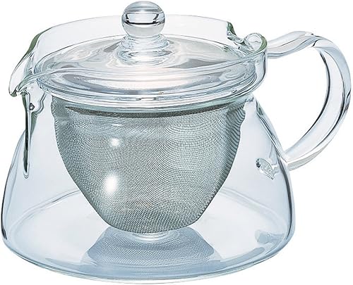 HARIO Chacha Kyusu-Kaku-Pot for Brewing Tea-15.2 fl oz, 15.2 fl oz, CD-Hario Chacha Kyusu-Kaku 15.2 fl oz