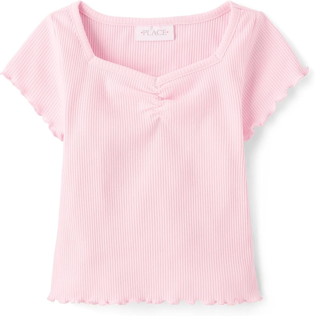 The Children's Place Girls' Basic Short Sleeve Knit Shirts