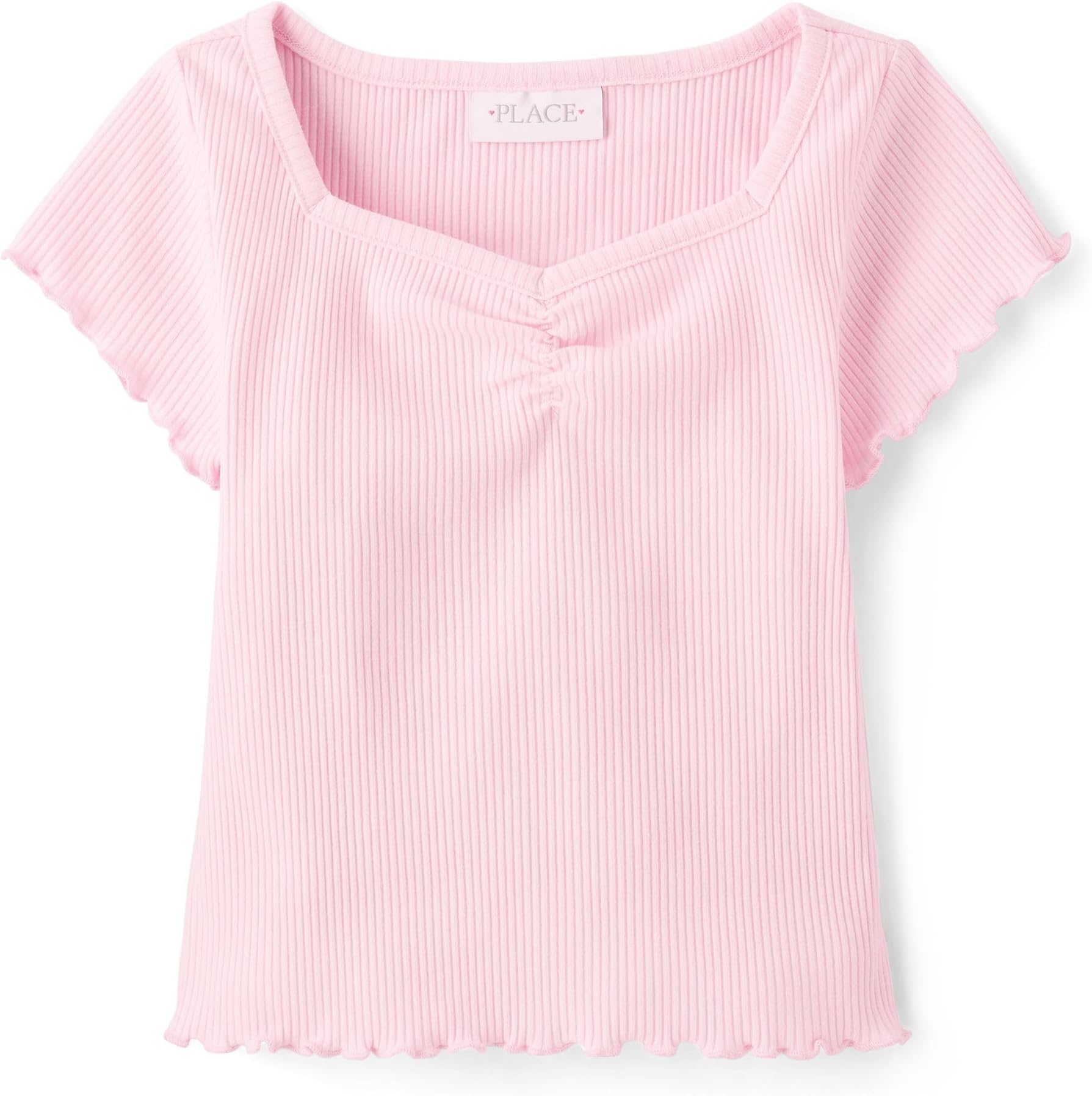 Girls' Basic Short Sleeve Knit Shirts