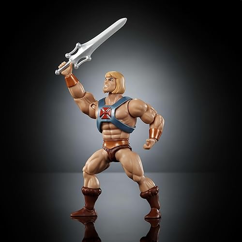 Miniatura 3 de Figura de acción de Masters of the Universe Origins Cartoon Collection Faker, 5.5 pulgadas de TV He-Man Dupe, diseño detallado y 16 articulaciones,