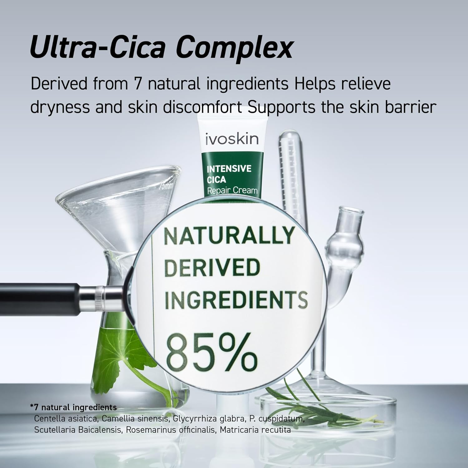 Cica Redness Relief Treatment Cream, Soothing & Hydrating Green Correcting Moisturizer with Madecassoside, Helps Repair Skin Barrier for Sensitive Skin, Vegan, Korean Skincare (1.76oz / 50g) - Image 5