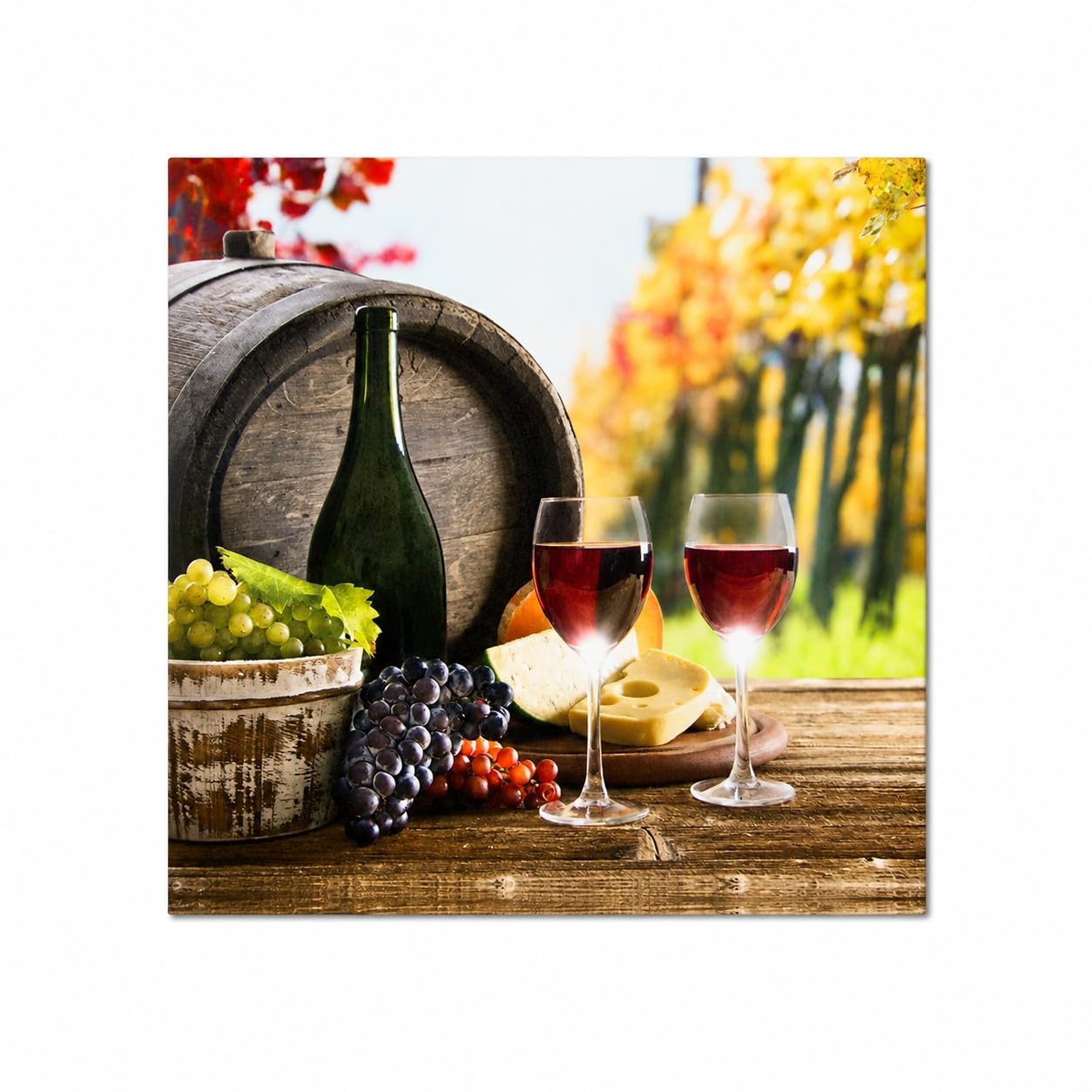 Lighted vin photos avec lampes LED pour illumination murale de cuisine
