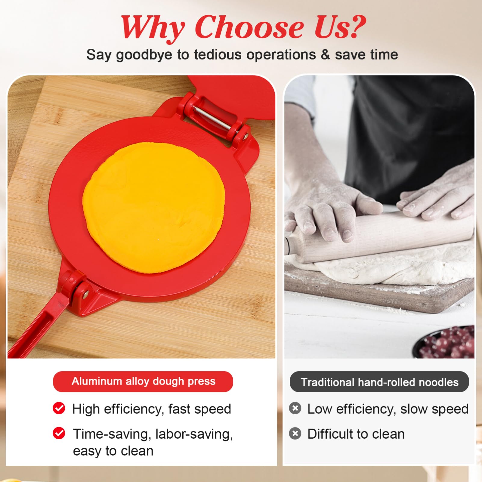 Hemobllo Tortilla Press En Aluminium Presseur De Pâte Pour Tortillas Empanadas Mini-Coquilles De Tarte Boulettes Pour Cuisine Maison Et Restaurant Sans Rouleau À Pâtisserie