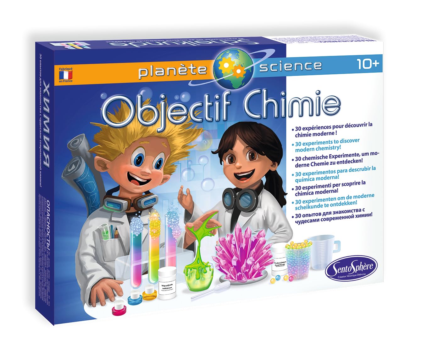 SentoSphère- Jeu Scientifique-Objectif Chimie, 10 ans to 99 ans, 2801, Ancien Facing