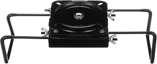 Attwood 15700-3 Adjustable Swivel Seat Mount Clamp-On, 7.5-18 Inches, Black Powder-Coated Aluminum for Jon Boats