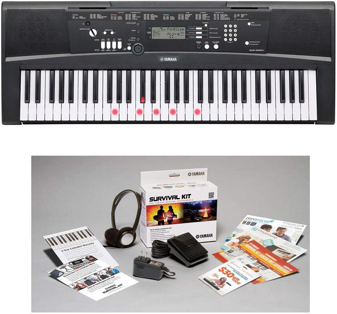 Yamaha EZ220 61-key Portable Keyboard with Light-Up Ghana Ubuy