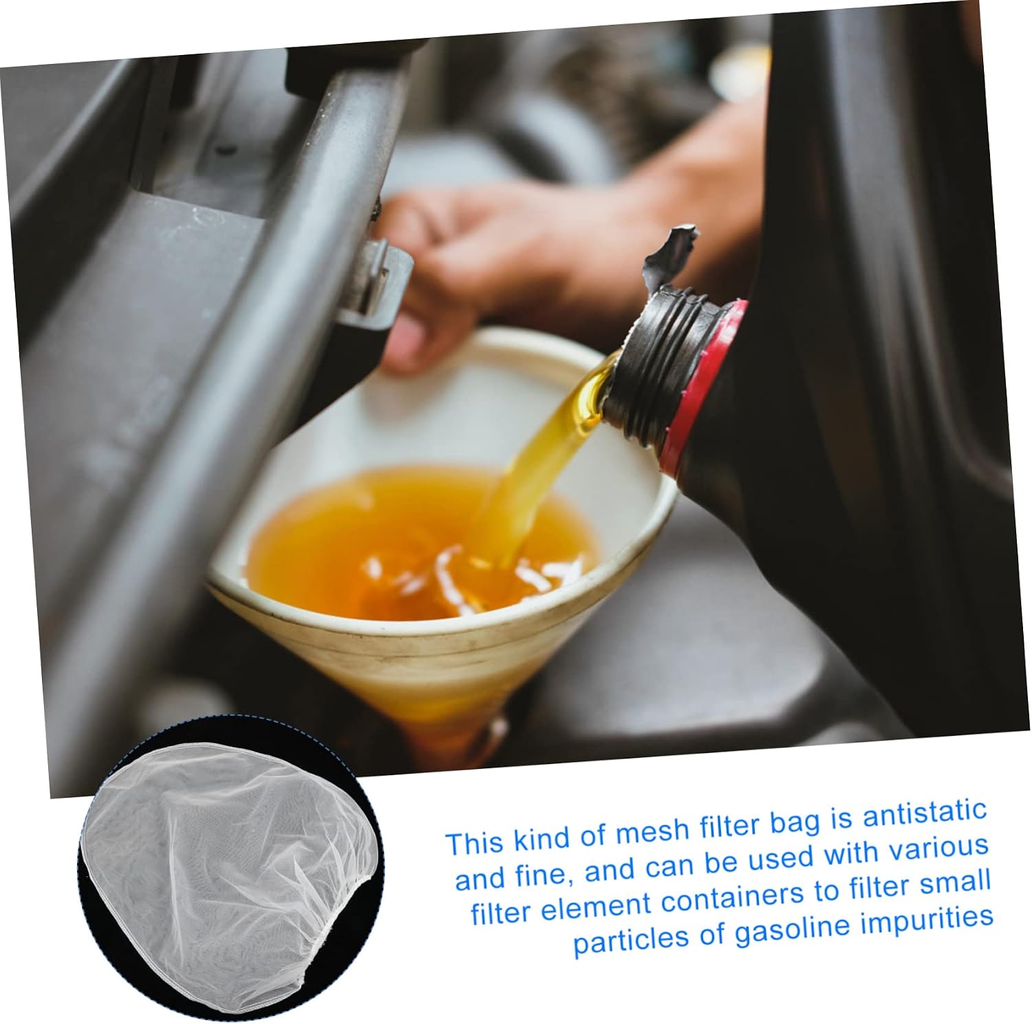 Zerodeko 1pc Elastic Opening Strainer Bags Fine Mesh Filter for Home Use Paint Strainer for Smooth Painting Process for Crafting and Gardening