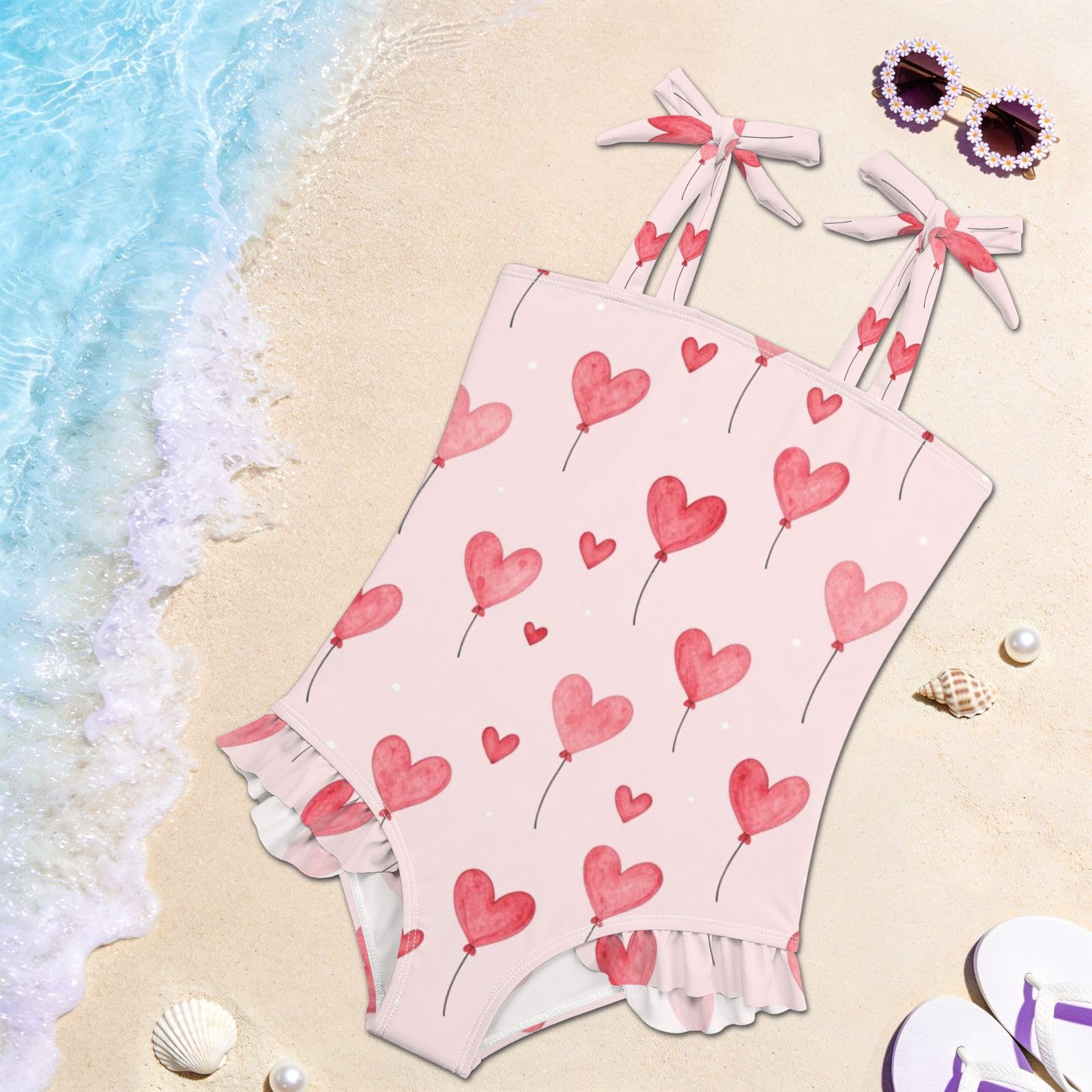 FRODOTGV Costume da bagno intero da bambina, ad asciugatura rapida, per piscina, spiaggia, surf, per neonata