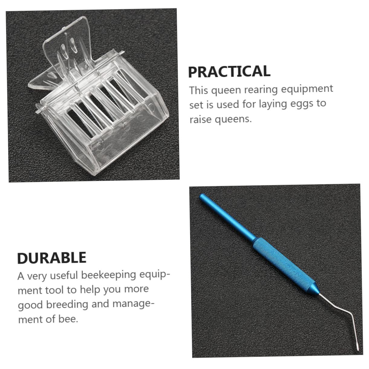 ibasenice Kit De Cría De Reinas Caja De Cría Queen Sistema De Herramientas De Apicultura