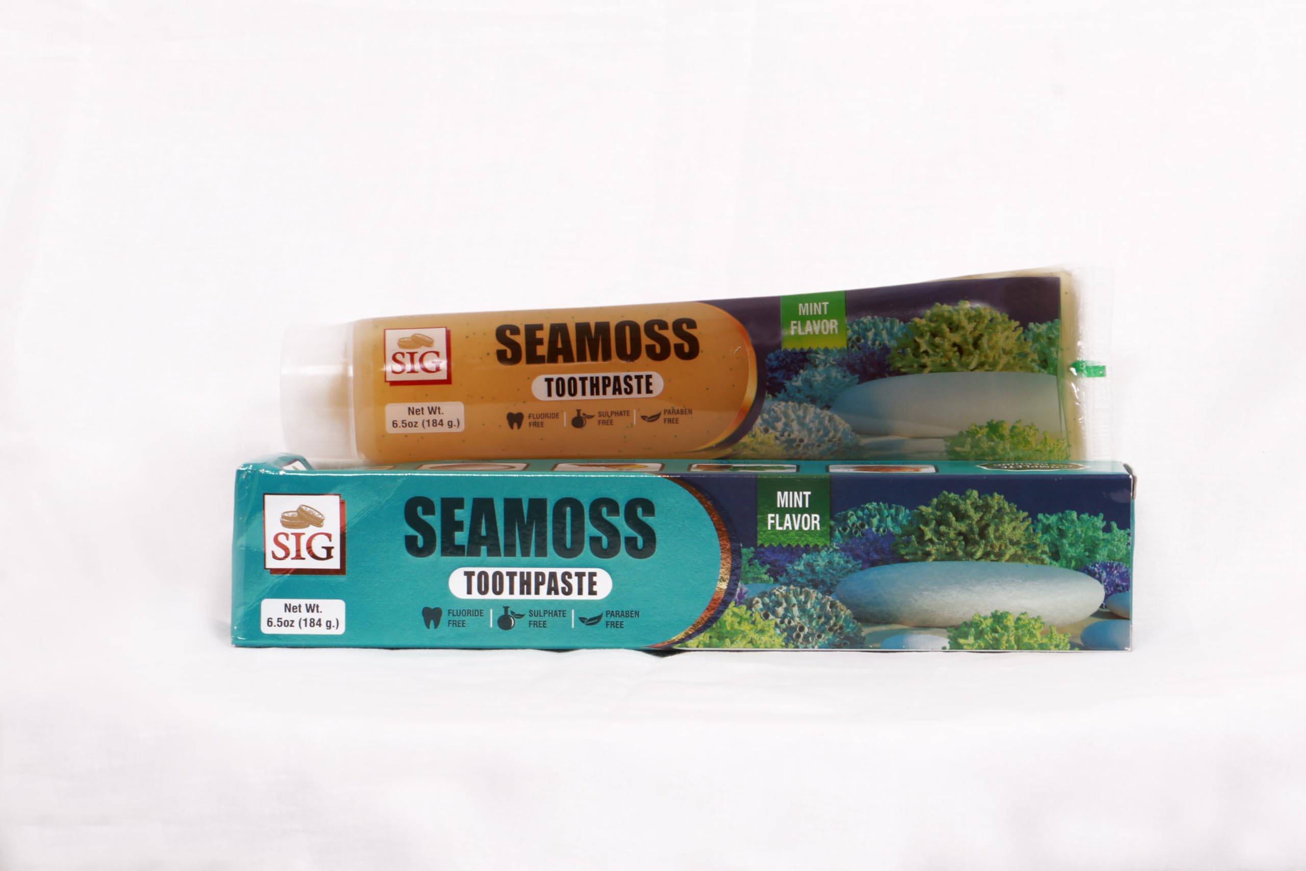 Sea Moss Toothpaste - Fluoride Free Paraben Free - Complete Oral Care - Pack of 1