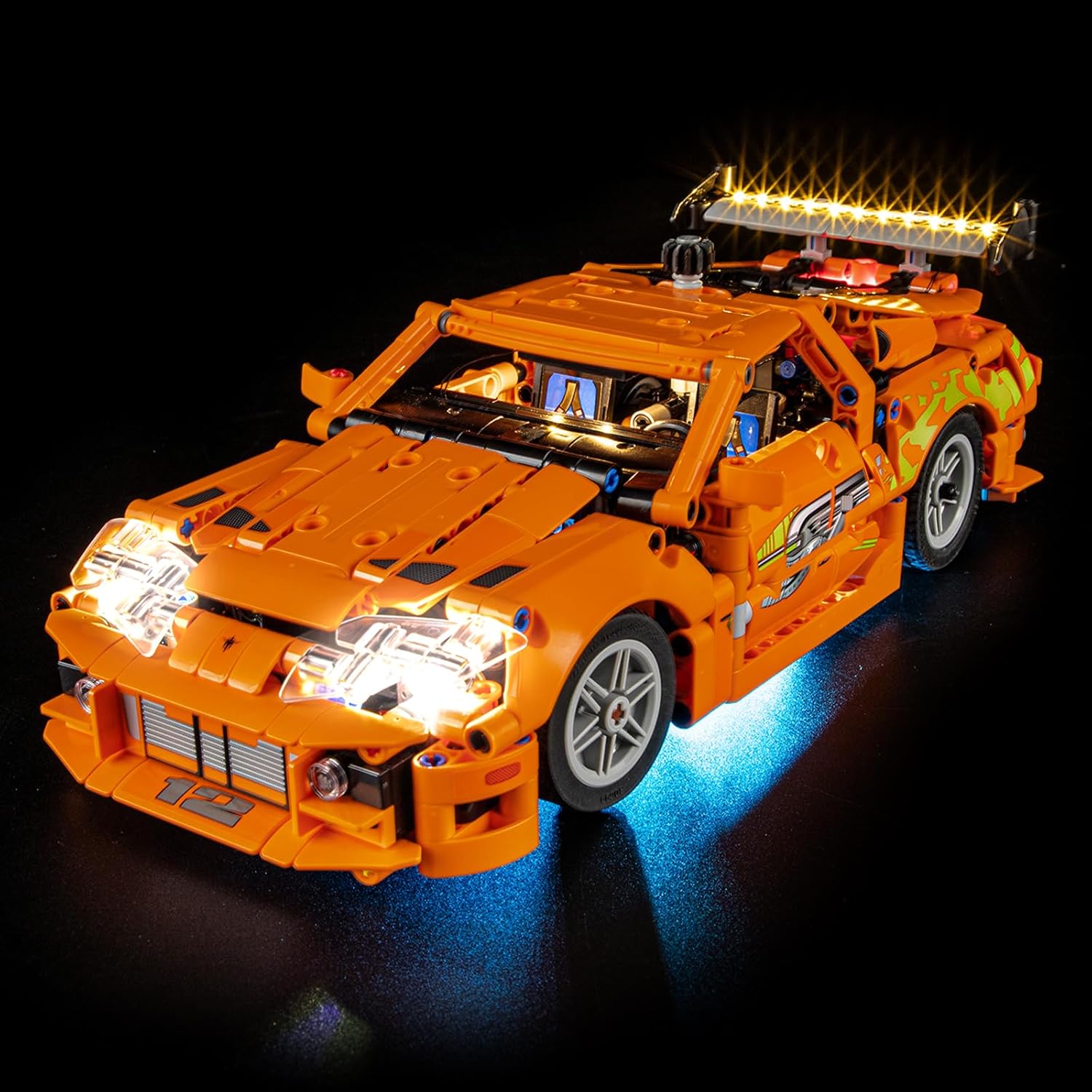 YEABRICKS LED Light for 42204 Technic Fast and Furious Toyota Supra MK4 Building Blocks Model (Building Set NOT Included)