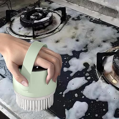 Miniatura 2 de Limpiador eléctrico de limpieza con 3 cabezales de cepillo reemplazables, limpiador de ducha inalámbrico, cepillo giratorio eléctrico, limpiador de