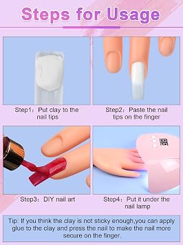 Deciniee Practice Hand for Acrylic Nails, Silicone Hand & Manicure DIY Tool