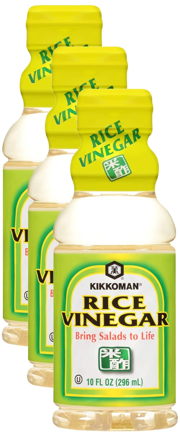 Kikkoman Rice Vinegar, 10 Fluid Ounce (Pack of 3)