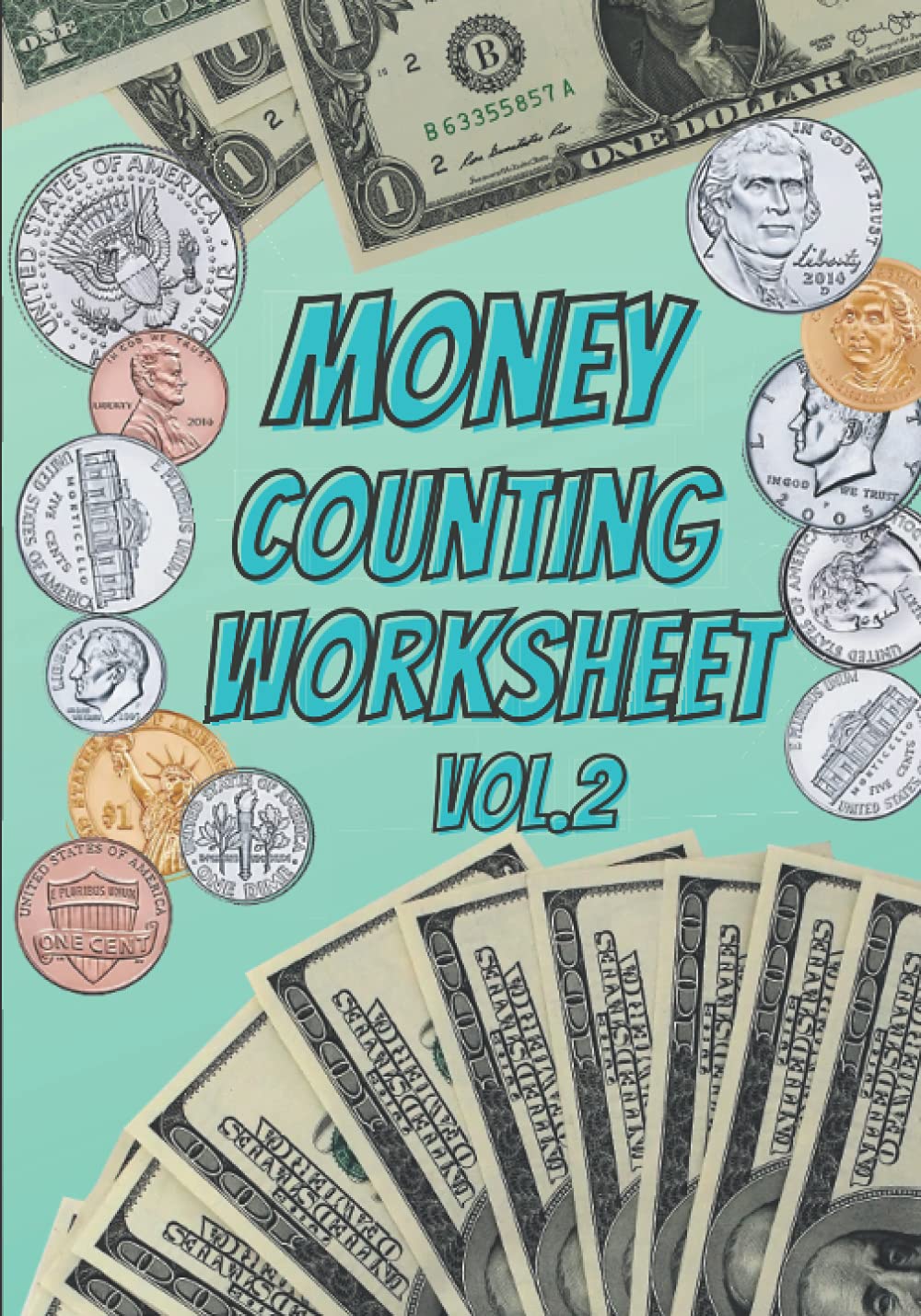Money Counting Worksheet: Dollars and Cents - Vol. 2