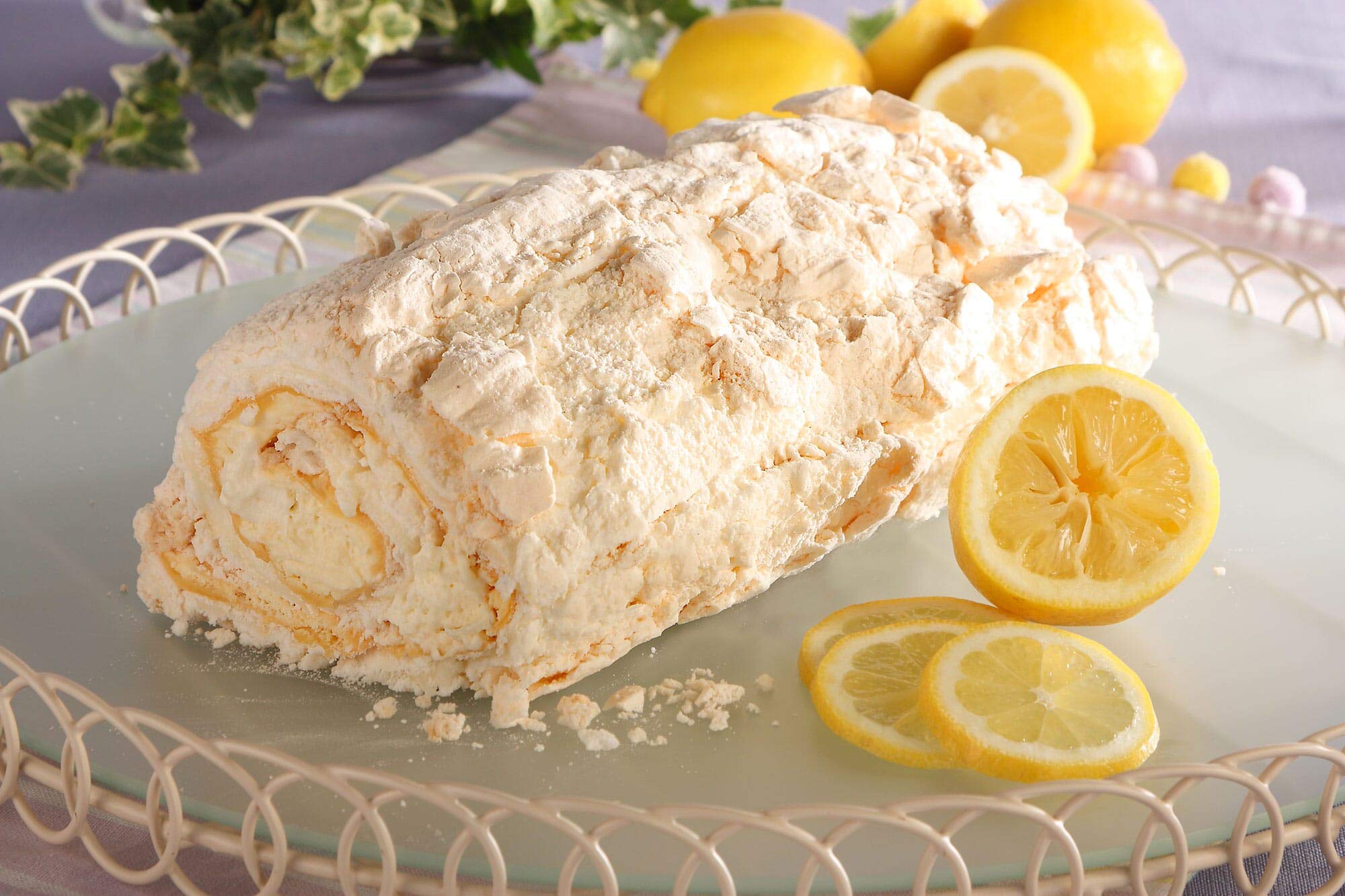 MenuserveFrozen Gluten Free Lemon Meringue Roulade - 1x2
