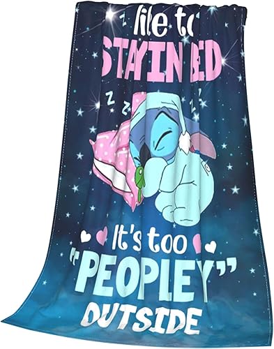 Manta de punto suave y acogedora manta de forro polar de felpa, ligera, cálida y mullida para sofá, cama, 50 x 40 pulgadas