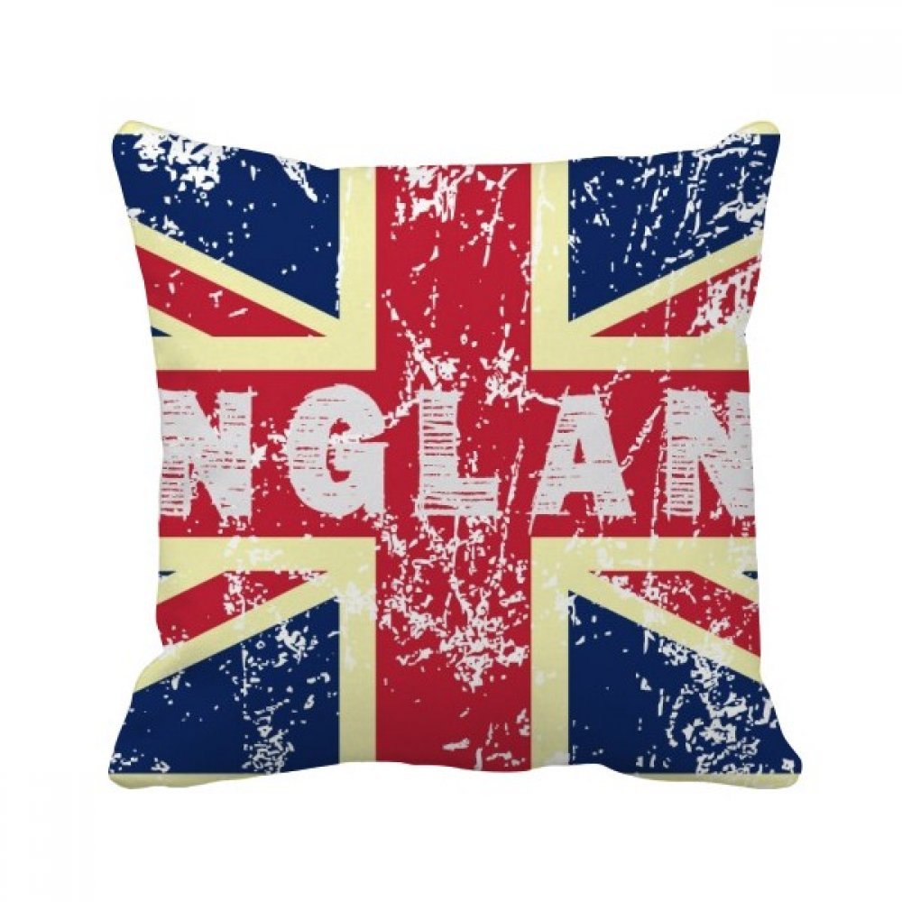 Oreiller Union Jack drapeau anglais pour décoration de salon chaleureuse