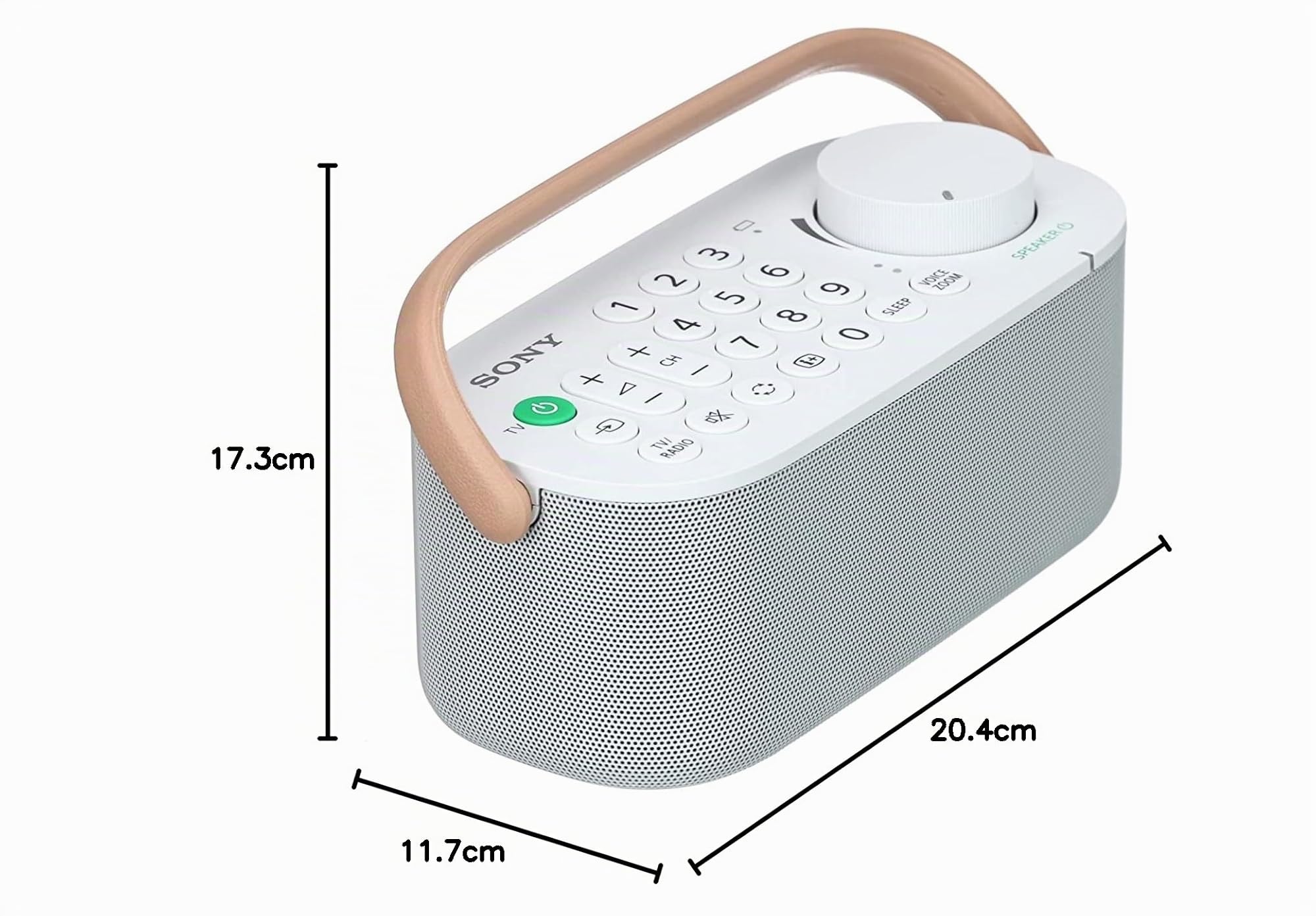 Sony SRS-LSR200 | Enceinte TV sans Fil pour Les malentendants et Les Personnes âgées - Blanc (SRSLSR200.CE7) Taille Unique
