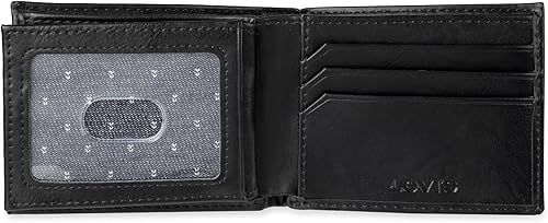 Miniatura 5 de Levis Cartera plegable para hombre con capacidad extra Cuero negro, Brown, Negro carbón 2, Deep Black, Marrón Delgado, Tan Travel, Turlock Tan