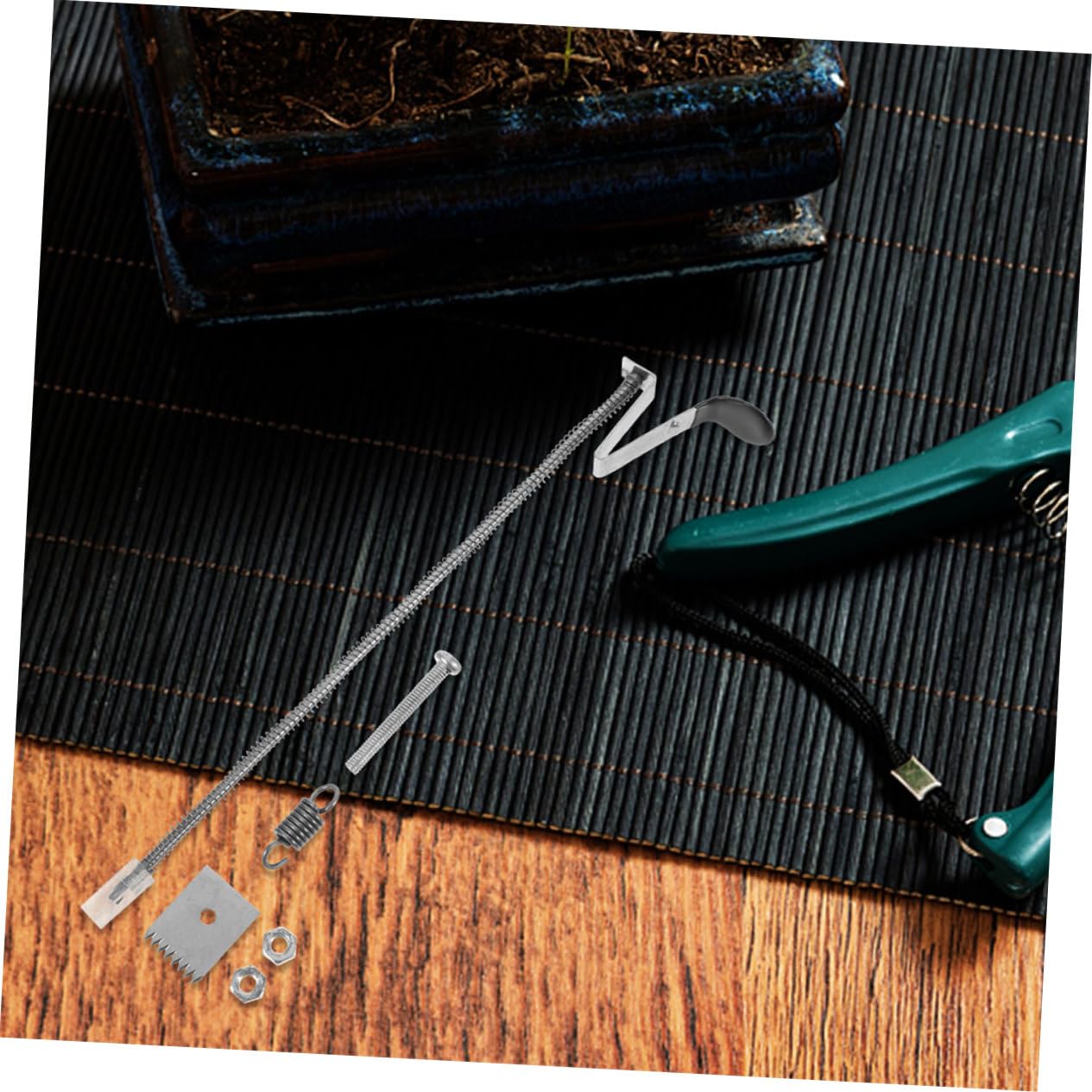 Toddmomy 8 Juegos Cuchillas Resortes y Tornillos Compatible con Varios de Atadoras de Jardín Instalación y Reemplazo para Jardinería