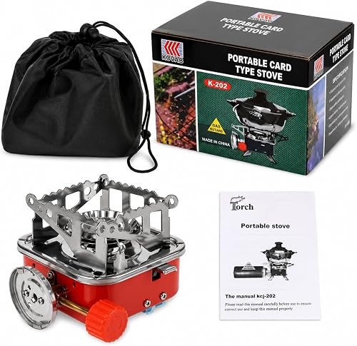 KOVAB Portable Card Type Butane Gas Camping Stove K-202