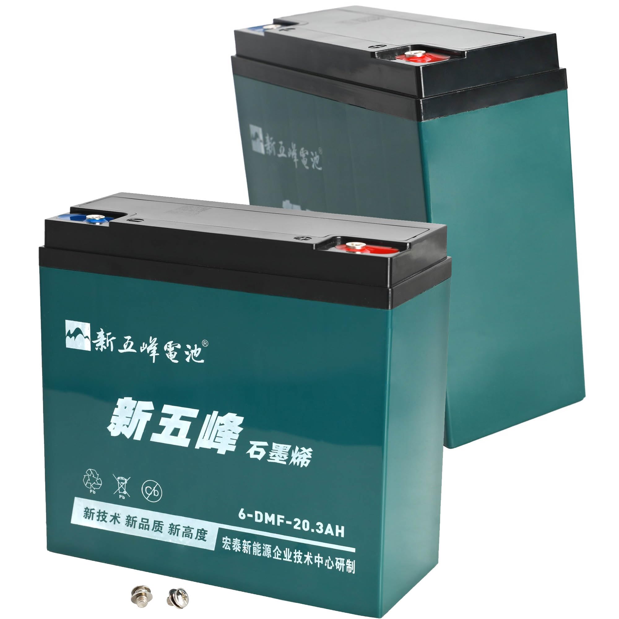 Amazon.com: YC Yier 2pcs 12V 20Ah Battery 6-DZF-20 6-DMF-20 Sealed