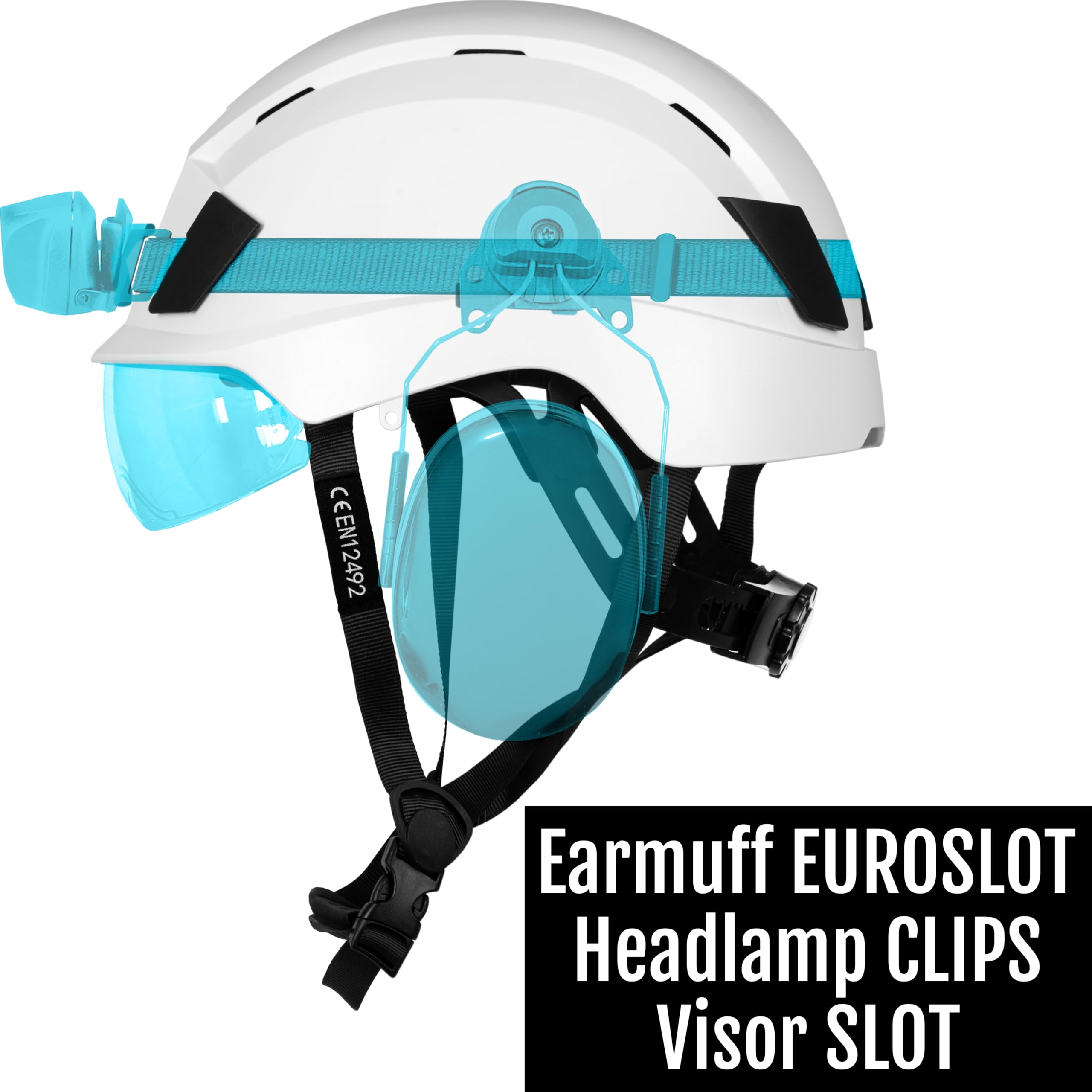 ACE Patera Premium Veiligheidshelm - bouw- en bergsporthelm voor werk en sport - lichtgewicht klimhelm en bouwhelm - Wit