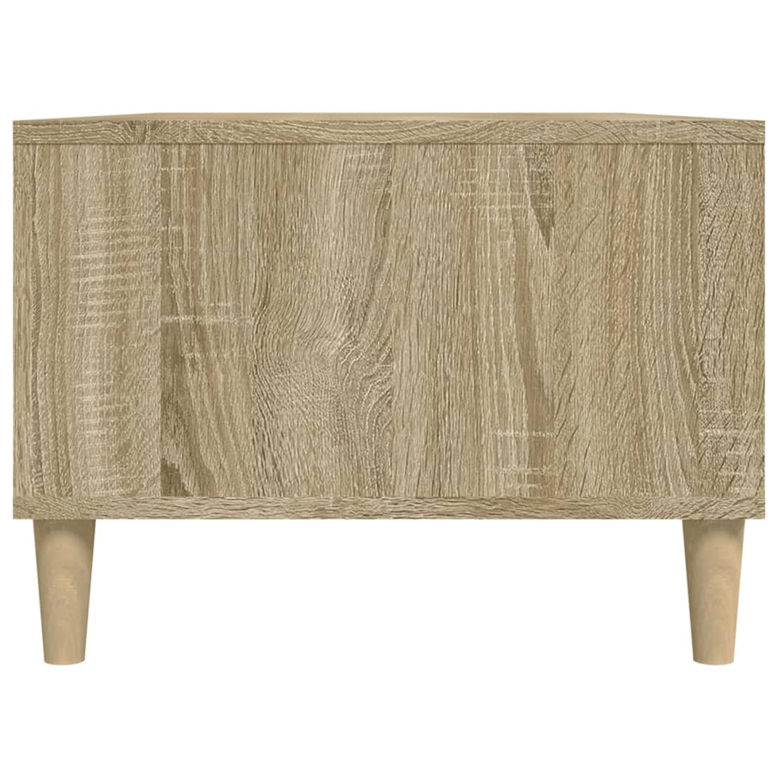 Homgoday Tavolino da caffè in rovere Sonoma, 90 x 50 x 36,5 cm, tavolino da tè per soggiorno, sala d'accoglienza degli ospiti, camera da letto e mobili da ufficio