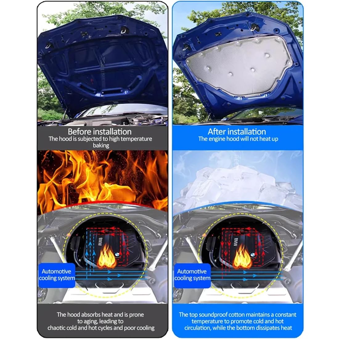 Isolation Phonique Et Thermique Pour Capot Suzuki Vitara Escudo LY 2016-2023 - Réduction Bruit Moteur - 6