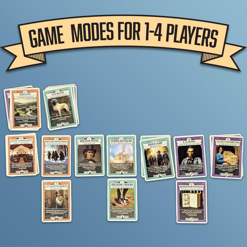 Latter-Day Saints Volume II: Kirtland | Standalone Game | 90 Cards | Over 300 New Trivia Questions | Cards for Collecting and Playing | 1-4 Players | Explore Church History