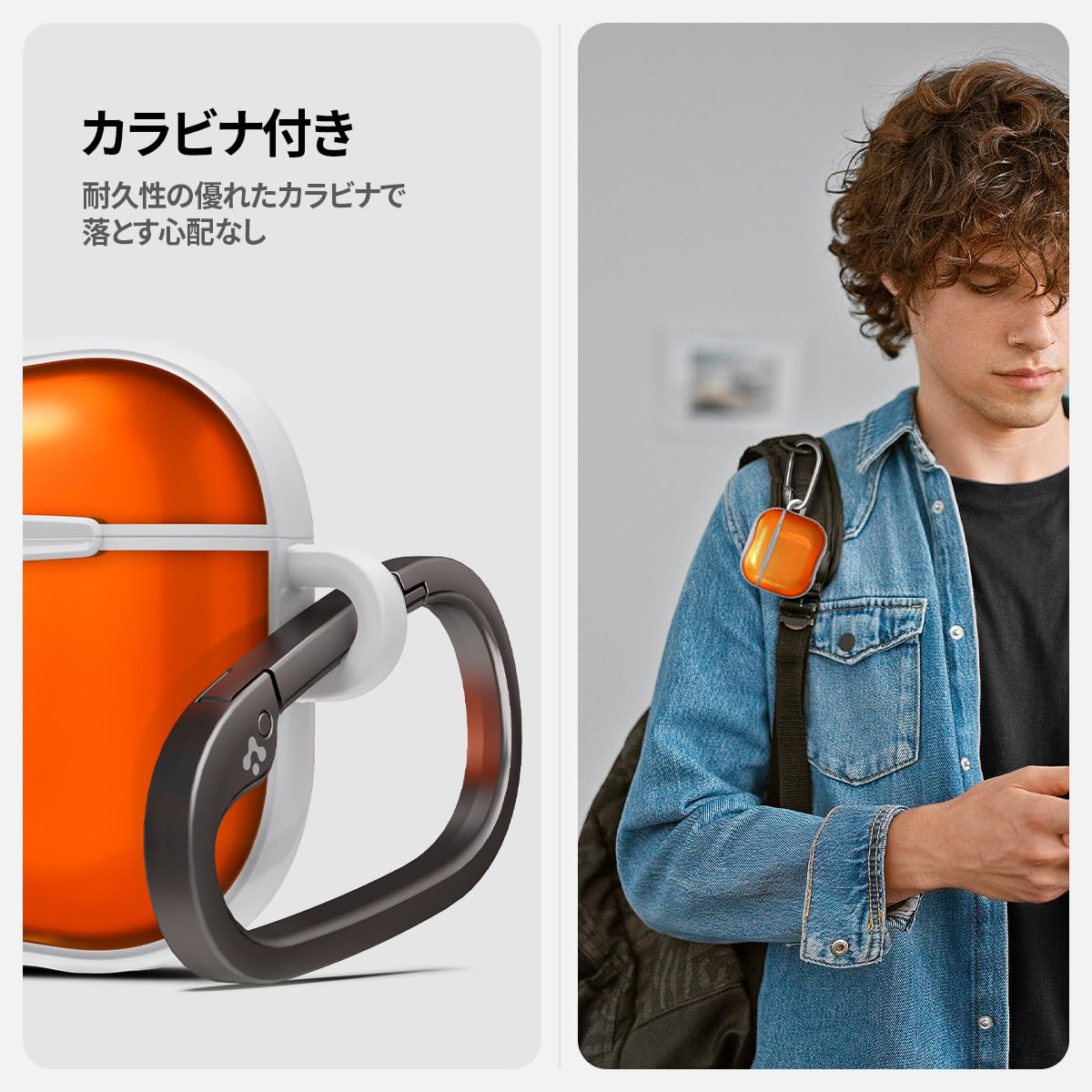 Amazon | Spigen For AirPods 4/5 ケース カバー 耐衝撃 半透明