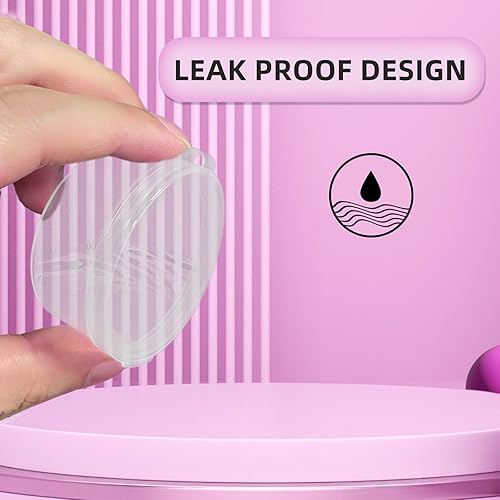 Miniatura 6 de Zfyoung 30 tarros cosméticos de plástico 5100.7 fl oz estuche transparente con tapas a presión portátiles, almacenamiento de viaje muestras