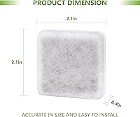 Vista 4 de Pet Water Fountain Charcoal Replacement Filters Compatible with Petmate Replendish Mason Gravity Waterers, Automatic Cat Dog Water Bowl Dispenser