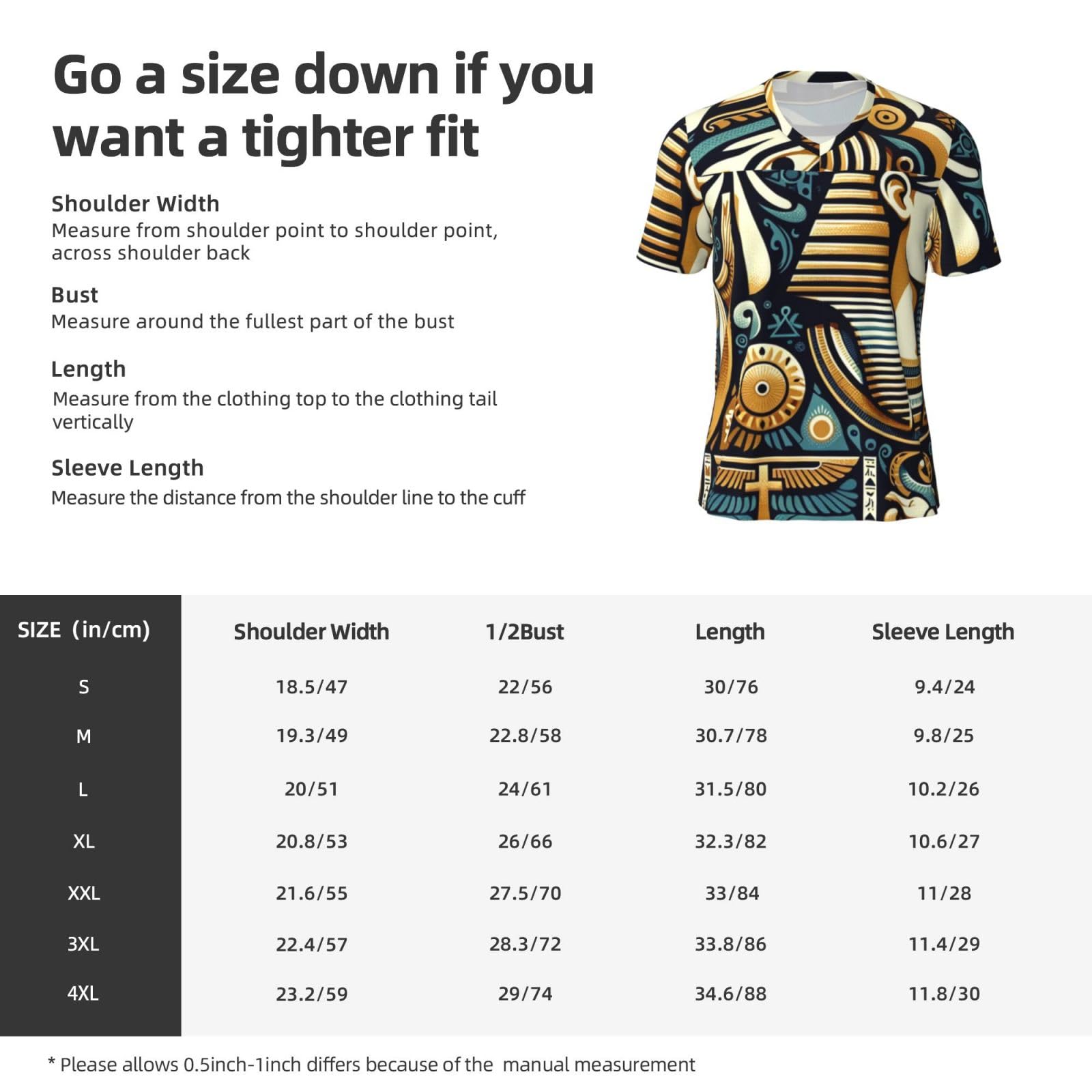 Stylish Athletic Sports Jersey Ancient-Egyptian-Symbols Men's Rugby Jersey 4X-Large Black