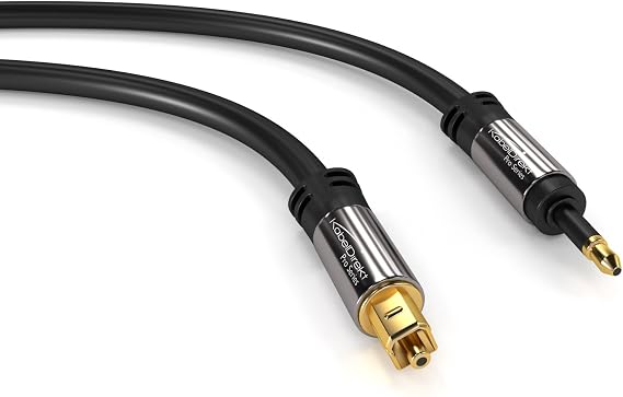 KabelDirekt – Optical Audio Mini-TOSLINK Cable – 1.5m