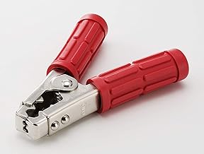 Seiwa Kogyo BSCC200(+) Alligator Clip with Insulated Cover, For 200A, Made in Japan, Red, Length 6.0 inches (153 mm), Width 4.5 inches (115 mm), Thickness 0.08 inches (2.0 mm)