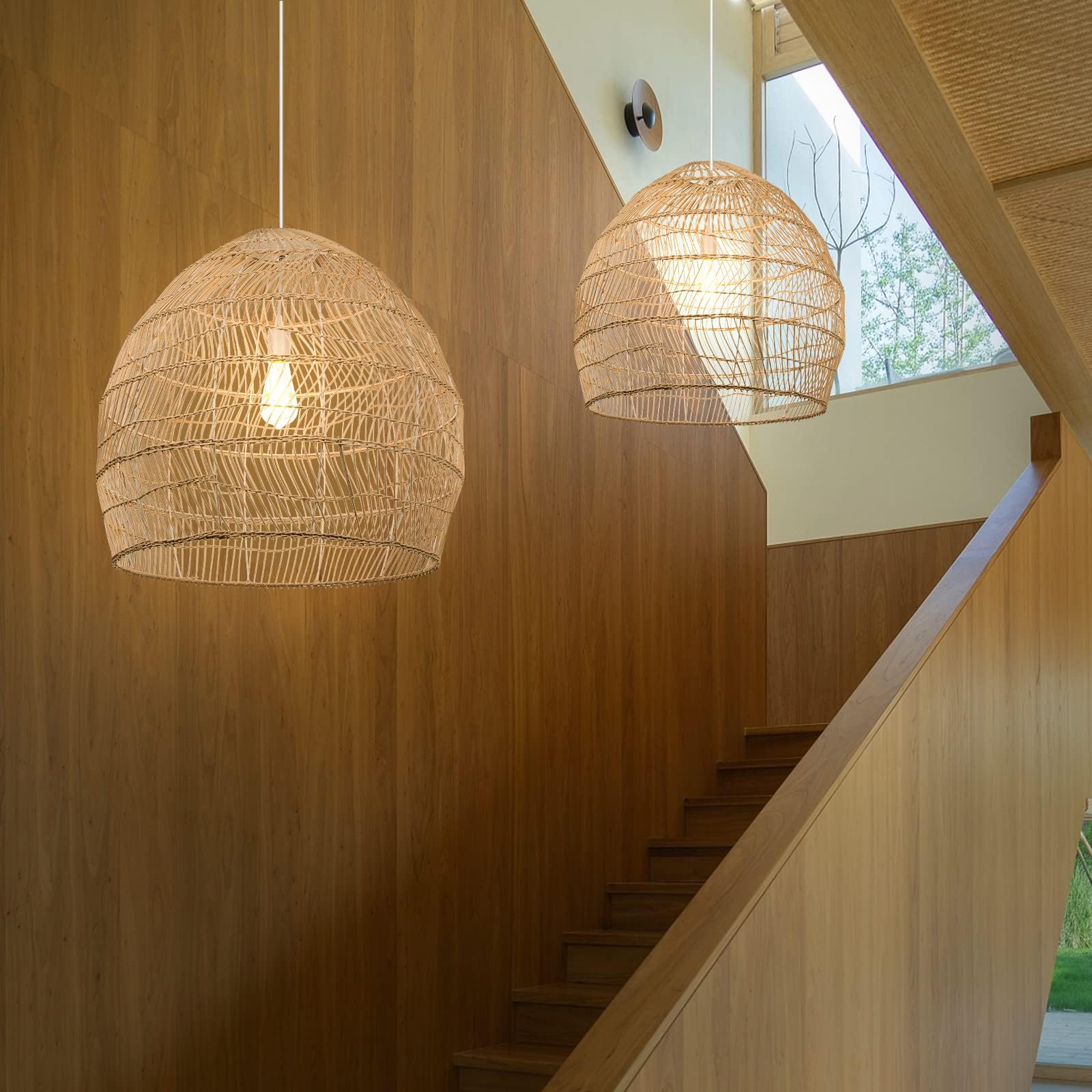 Linen Weaved Pendant Light (17.25
