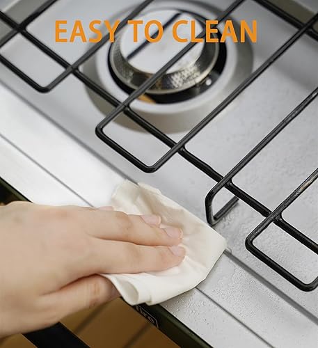 Miniatura 9 de ONLYFIRE OUTDOOR LIVING Estufa de gas portátil para campamento de 2 quemadores, estufa de propano con patas plegables, pestillo y asa de alta