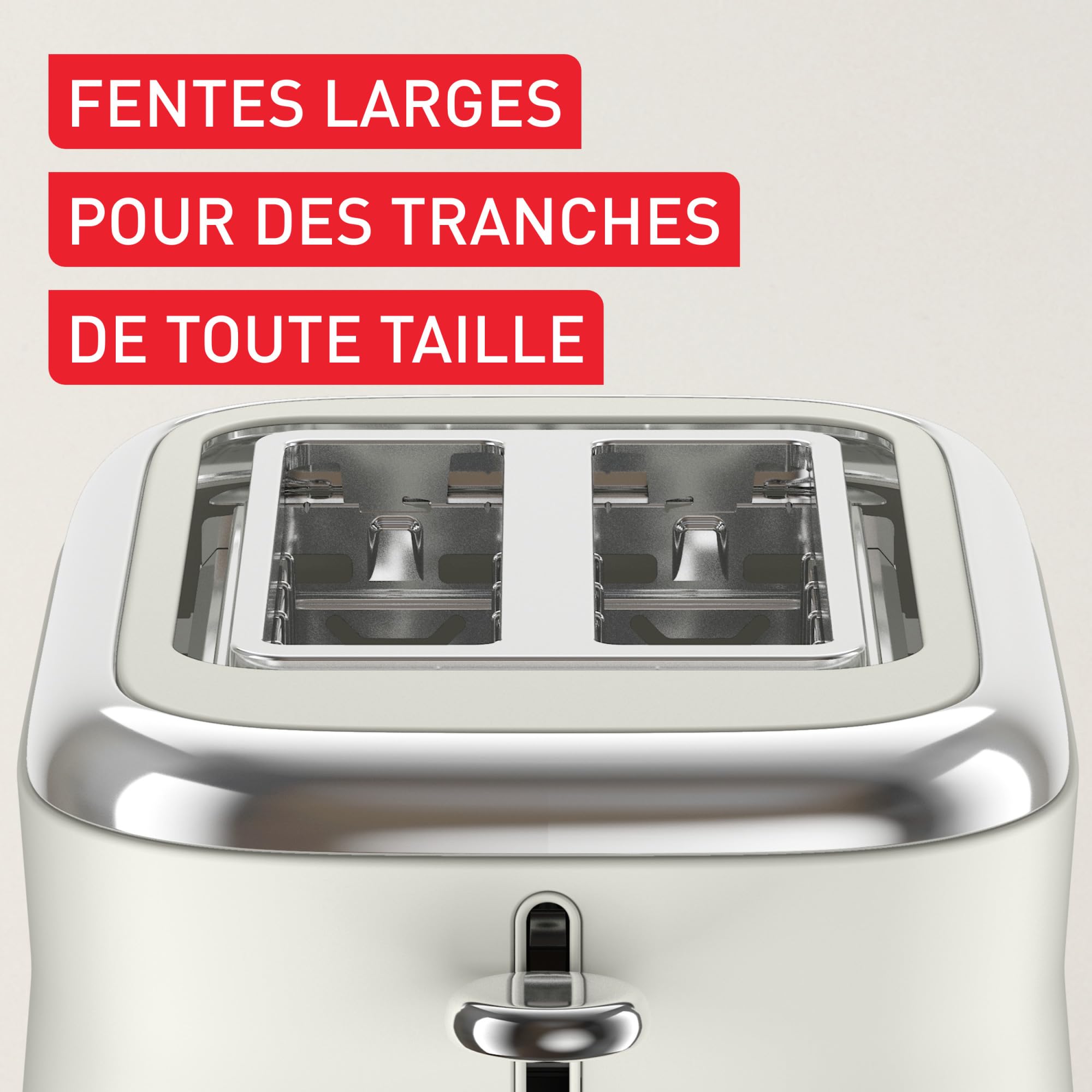 Tefal Collection, Grille-pain 2 fentes, Design en acier inoxydable rétro, Levier de surélévation, 8 niveaux de dorage, TT720AE0
