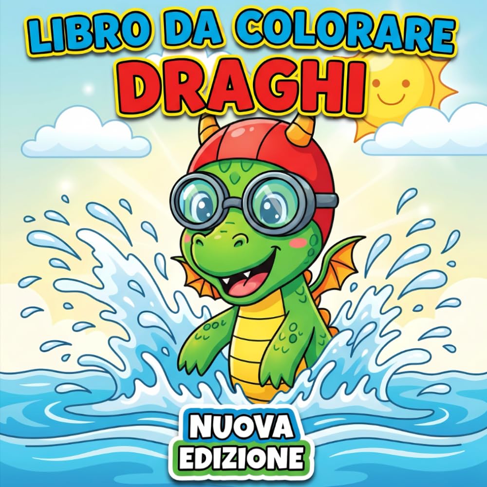 Libro da Colorare Draghi: Collezione Di 50+ Disegni Fantasia Per Giovani Artisti – Ideali Per Divertimento E Tempo Libero