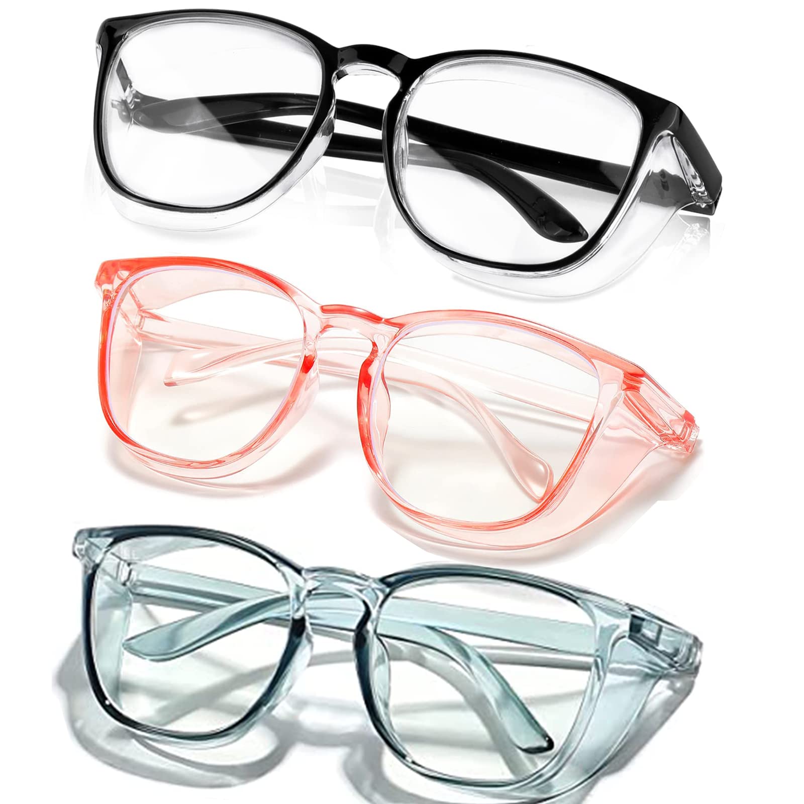 SQIMZAR Safety Glasses Goggles For Women Nurses Protective Eyewear,Anti Fog Safety Goggles